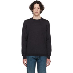 Gray Wool Sweater 222168M201010