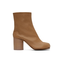 Beige Tabi Ankle Boots 232168F113006