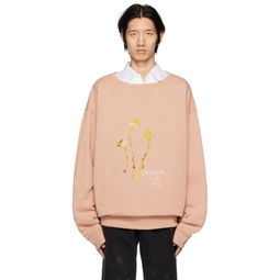 Pink Mushroom Sweatshirt 222168M204012