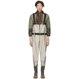 Off White Leather Waders 221168M228003