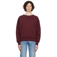 Burgundy Embroidered Sweatshirt 222168M204003