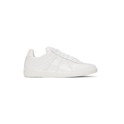 White Rubber Replica Low Sneakers 221168F128032
