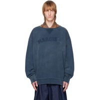 Blue Stitching Sweatshirt 231168M204009
