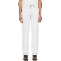 White 5 Pocket Jeans 241168M186010