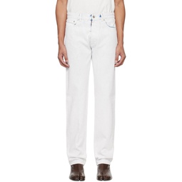 White 5 Pocket Jeans 241168M186010