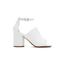 White Tabi Heeled Sandals 221168F125001