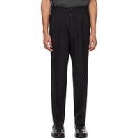 Black Tapered Trousers 241168M191006