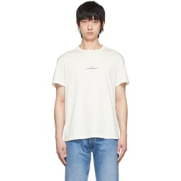White Cotton T Shirt 221168M213015