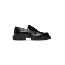 Black Leather Loafers 212168M231003