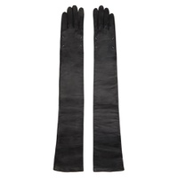 Black Nappa Long Gloves 241168F012013