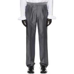 Gray Pocket Trousers 241168M191008