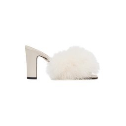 Off White Feather Mules 241168F125003