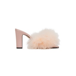 Pink Feather Mules 241168F125002