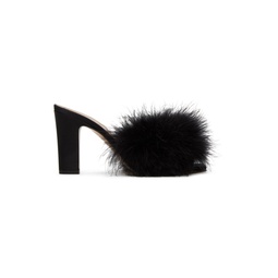 Black Feather Mules 241168F125000