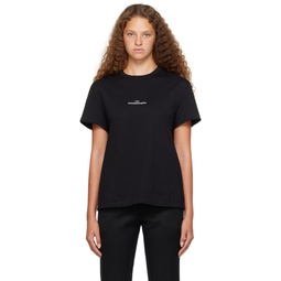 Black Printed T Shirt 231168F110014