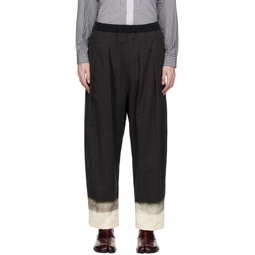 Black Bleached Trousers 241168M191005