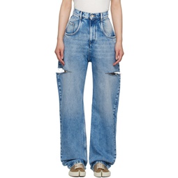 Blue Slash Jeans 231168F069012