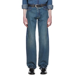 Blue Cotton Jeans 221168M186005