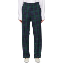 Green Polyester Trousers 222576F087003