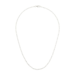 Silver Figaro Chain Necklace 241073M145001