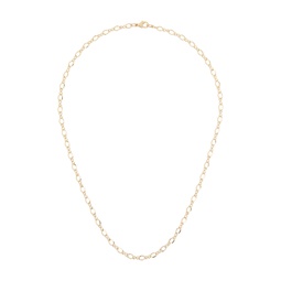 Gold Figure Eight Chain Necklace 241073M145004