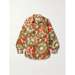 MARA HOFFMAN + NET SUSTAIN Adele floral-print hemp shirt