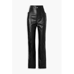 Tessini faux leather tapered pants