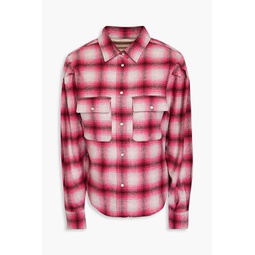 Reosi checked wool-blend flannel shirt