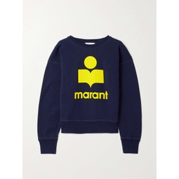 MARANT EETOILE Mobyli flocked cotton-blend jersey sweater