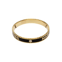 Gold   Black The Medallion Cuff Bracelet 231190F020000