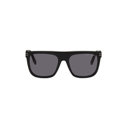 Black Matte Square Sunglasses 221190M134022
