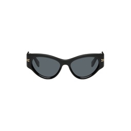 Black Icon Cat Eye Sunglasses 221190M134017