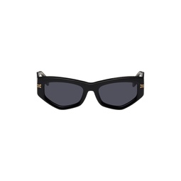 Black The Icon Rectanglar Sunglasses 221190M134000