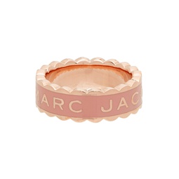 Rose Gold   Pink The Scallop Medallion Ring 221190F011005