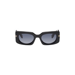 Black Rectangular Sunglasses 232190M134001