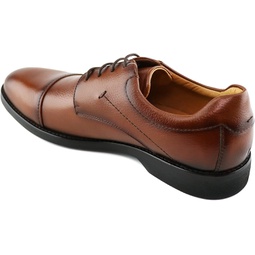 MARC JOSEPH NEW YORK Mens Casual Comfortable Genuine Leather Classic Modern Formal Oxford Dress Business Derby Lace Up Plain Toe Men Shoes