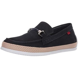 MARC JOSEPH NEW YORK Mens Leather Luxury Deck Shoe with Bit Buckle/Rope Detail Boat