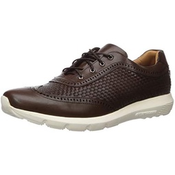 MARC JOSEPH NEW YORK Mens Leather Extra Lightweight Woven Wingtip Oxford Laceup