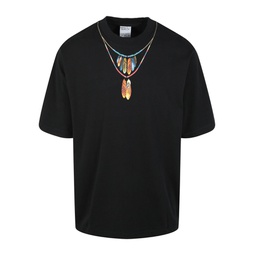 MARCELO BURLON Feathers Necklace T-Shirt