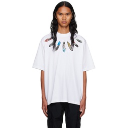 White Feather T Shirt 232539M213012