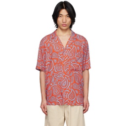 Red Paisley Hawaii Shirt 231539M208003
