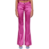 Pink Flared Trousers 222761F087004