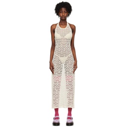 SSENSE Exclusive Off White Heart Maxi Dress 231761F055010