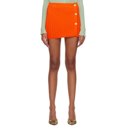 SSENSE Exclusive Orange Miniskirt 222761F090012