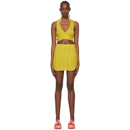 SSENSE Exclusive Yellow Viscose Cover Up Set 221761F102012