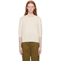Off White Relaxed Fit Sweater 231601F096001