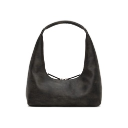 SSENSE Exclusive Black Zip Shoulder Bag 241369F048050