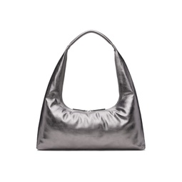 Gray Leather Shoulder Bag 241369F048035