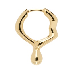 Gold Mira Huggie Single Earring 241353F022013