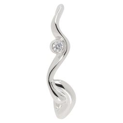 Silver Liquified Single Earring 241353F022023